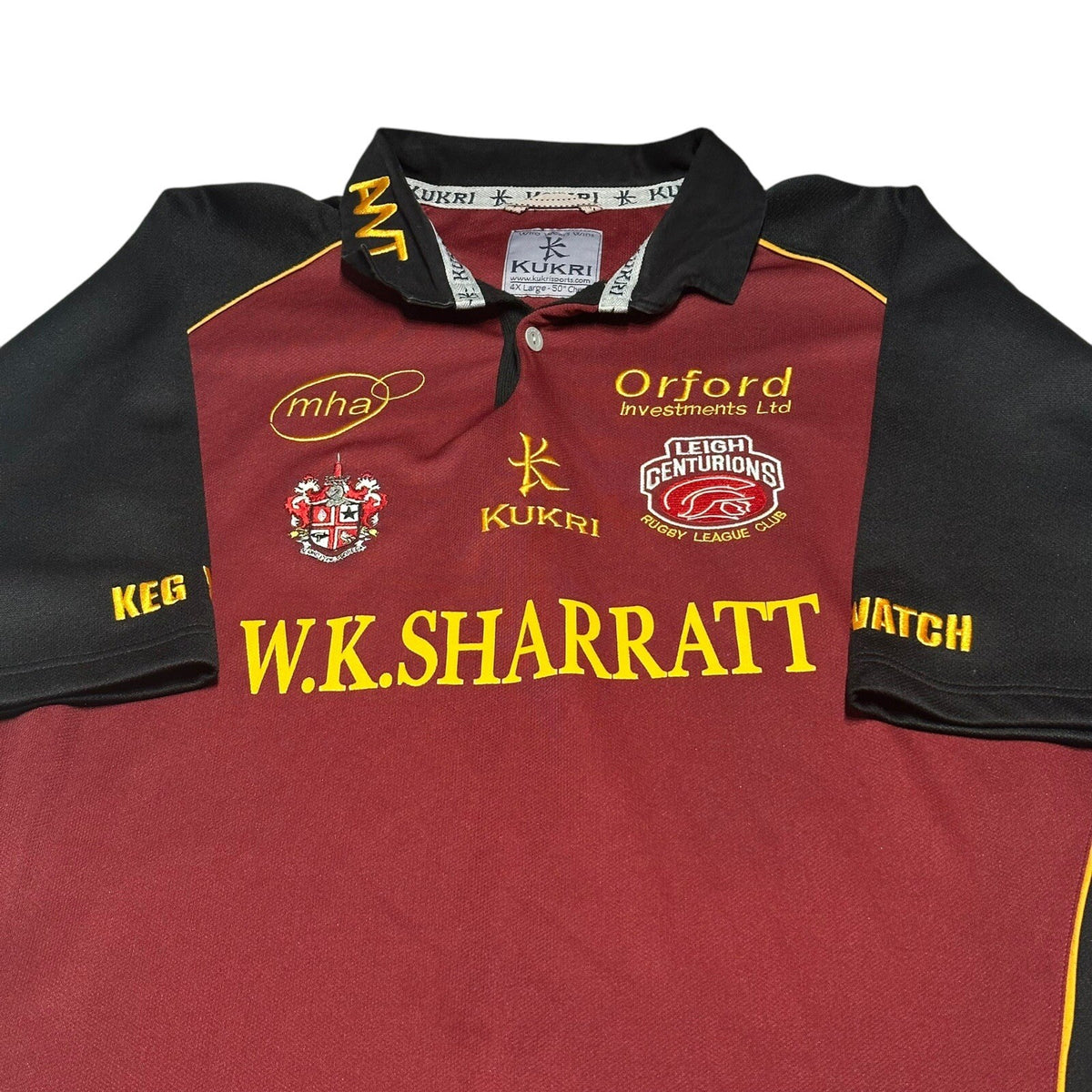 LEIGH CENTURIONS ENGLAND RUGBY LEAGUE SHIRT JERSEY 2006 KUKRI SIZE 4XL