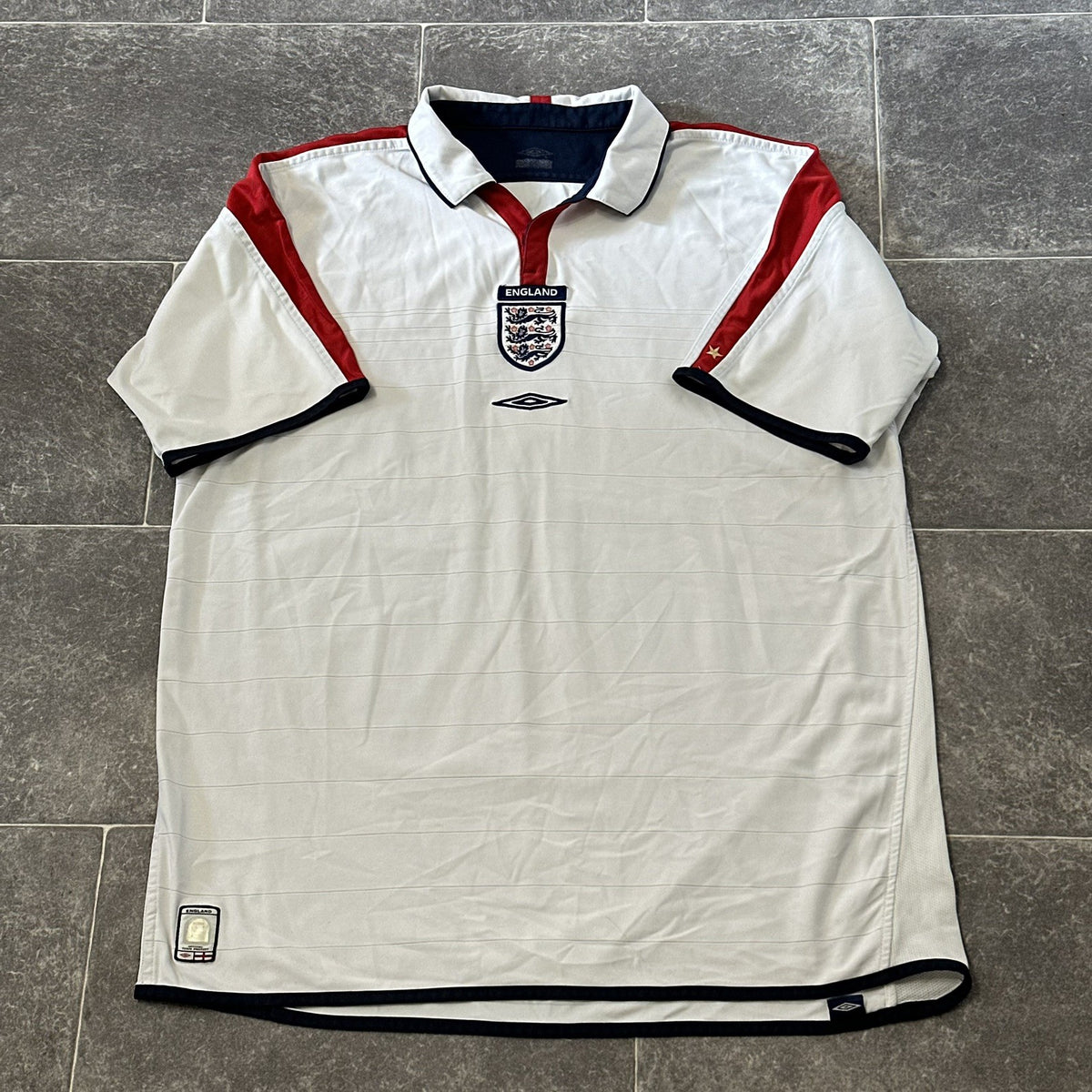 England Home Reversible 03/05 Umbro XL Football Jersey Adults
