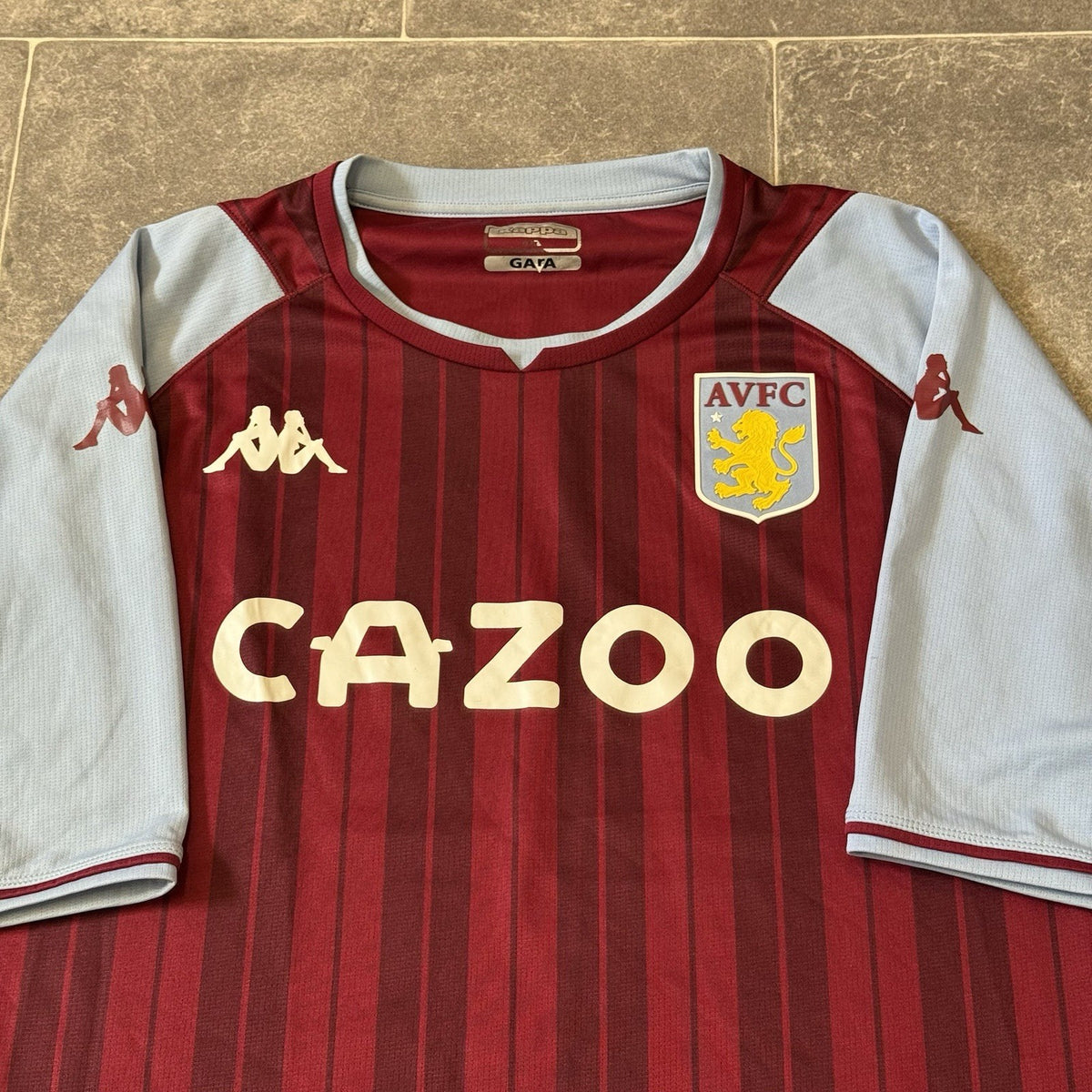Aston Villa Home Football Shirt Mens XXL 2XL Kappa Soccer Jersey Kit 2021-2022