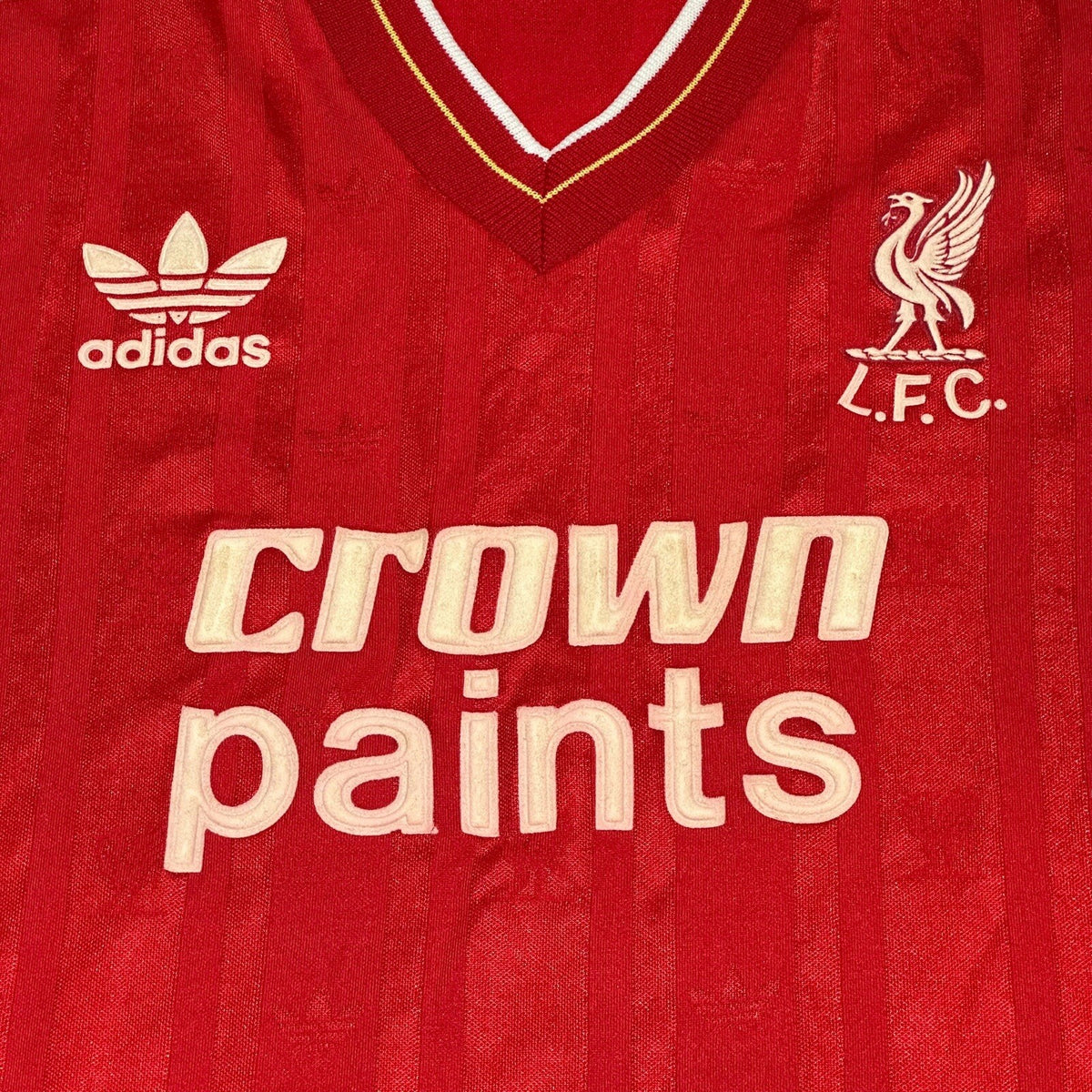 LIVERPOOL 1985-1986-1987 HOME FOOTBALL SHIRT JERSEY ADIDAS SIZE M ORIGINAL