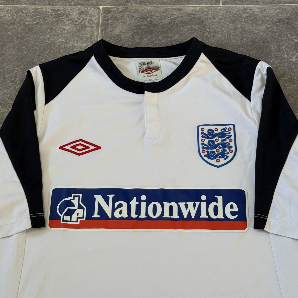 ENGLAND VINTAGE Football Shirt Umbro Soccer Training Jersey Medium Adults