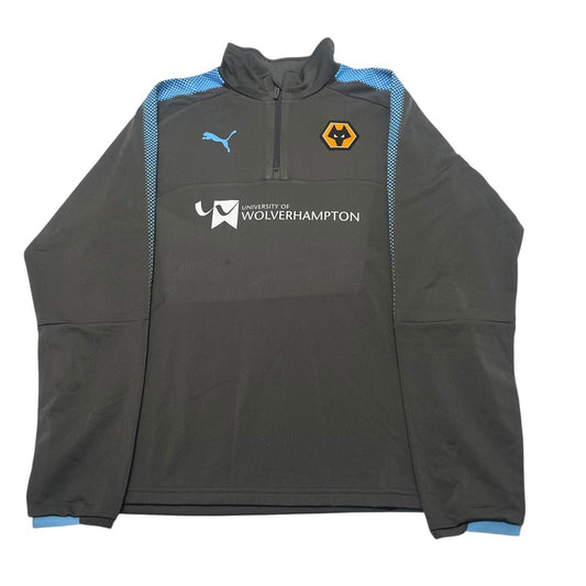 WOLVERHAMPTON 2015/2016 FOOTBALL 1/4 ZIP TRAINING TOP PUMA L