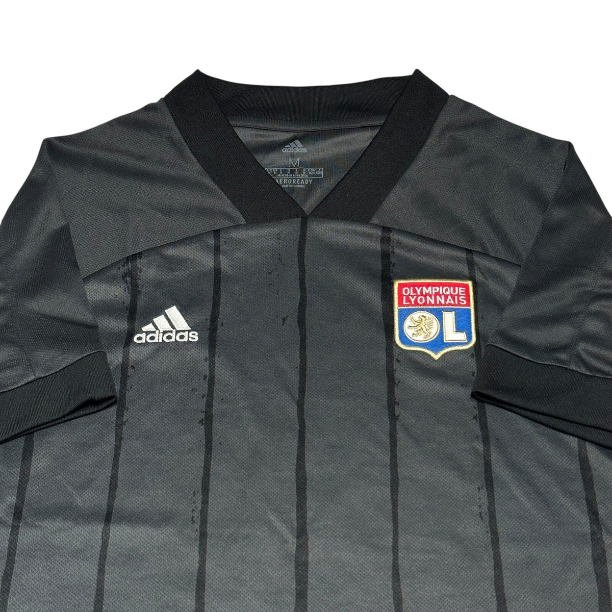 OLYMPIQUE LYONNAIS 2020/2021 AWAY FOOTBALL SHIRT JERSEY WOMANS M UK 12-14 ADIDAS