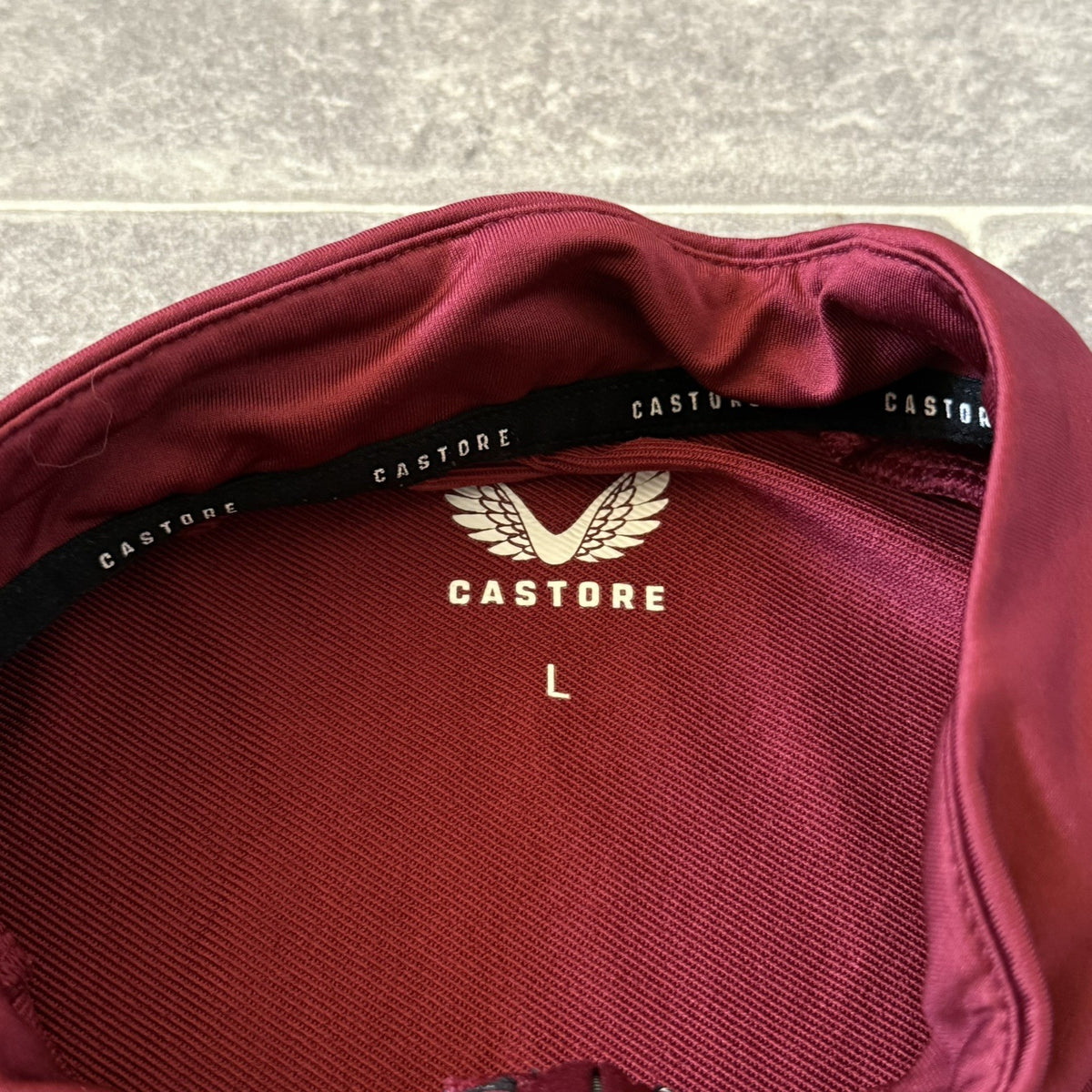 Aston Villa Football Jacket 1/4 Zip Castore Adults Large
