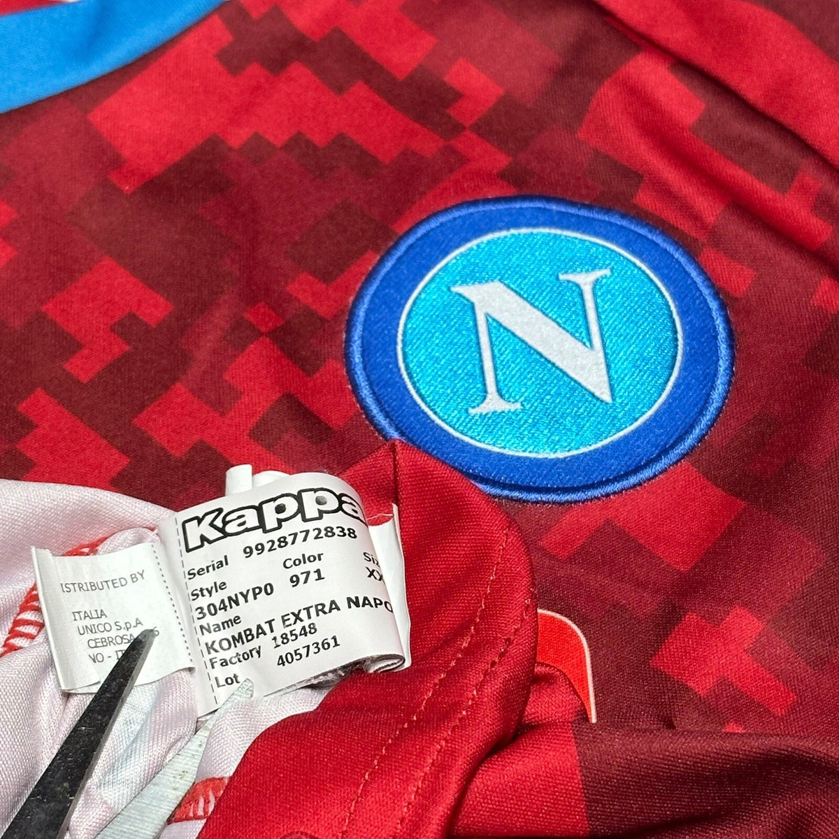 SSC Napoli 2019/20 Authentic Kappa Slim Fit XXL Home GK Shirt Jersey