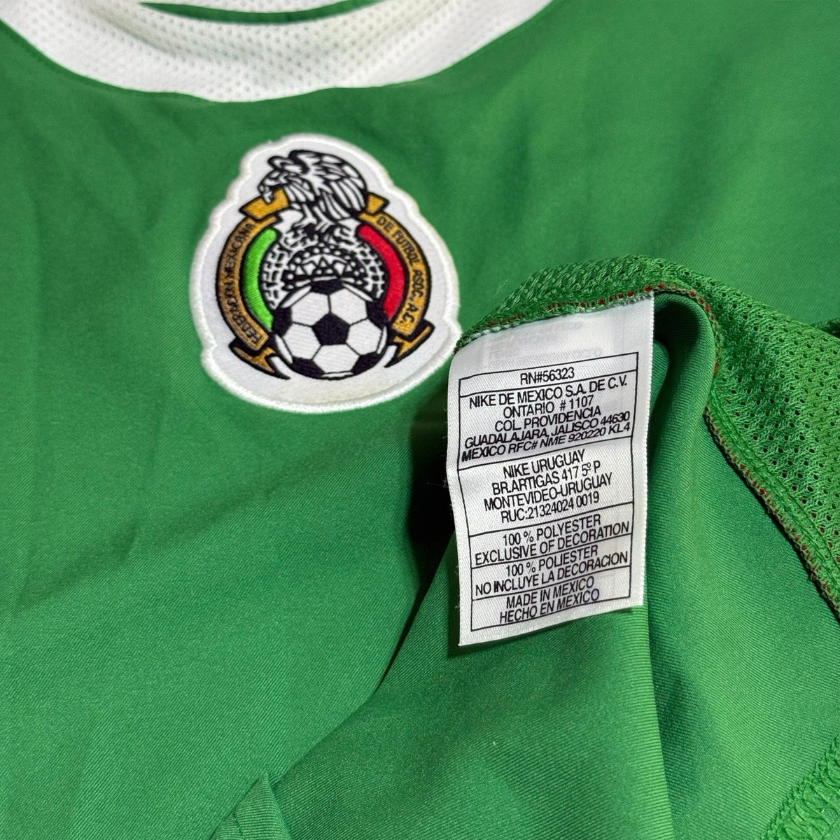 Rare Nike Mexico Home Jersey 2002 Large Green Mexicana Soccer Futbol Y2K Jersey