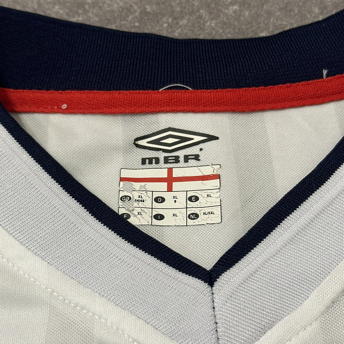 England Home Football Shirt 2001/03 Adults XL Umbro Extra Large