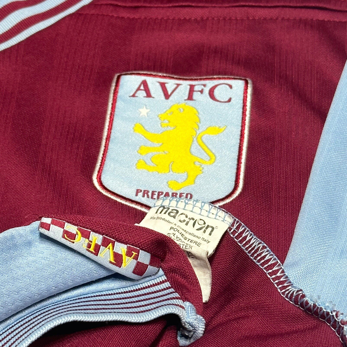 Aston Villa FC Soccer Football Macron 2013/2014 Home Shirt No Size Fits Large