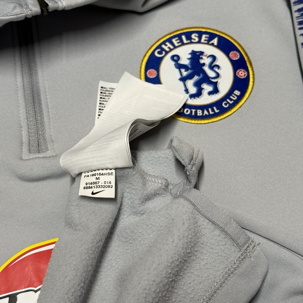 Chelsea Football Training Top Nike Medium 1/4 Zip Strike Drill 2018 2019