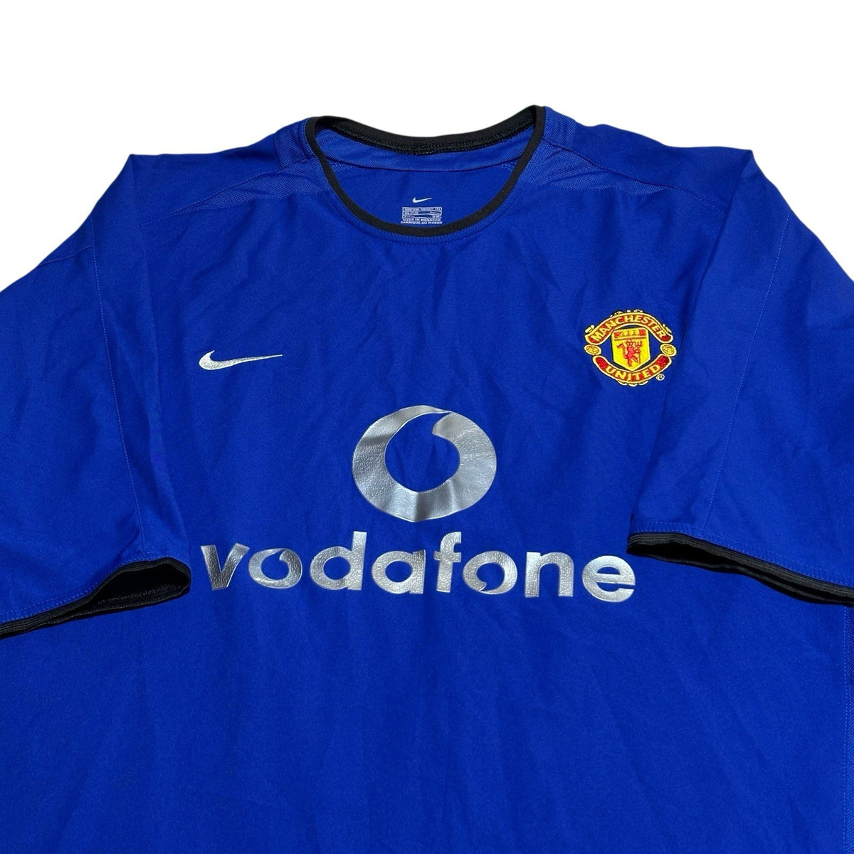 Manchester United Football Club Blue Shirt 2002-03 Size XXL Nike Vodafone