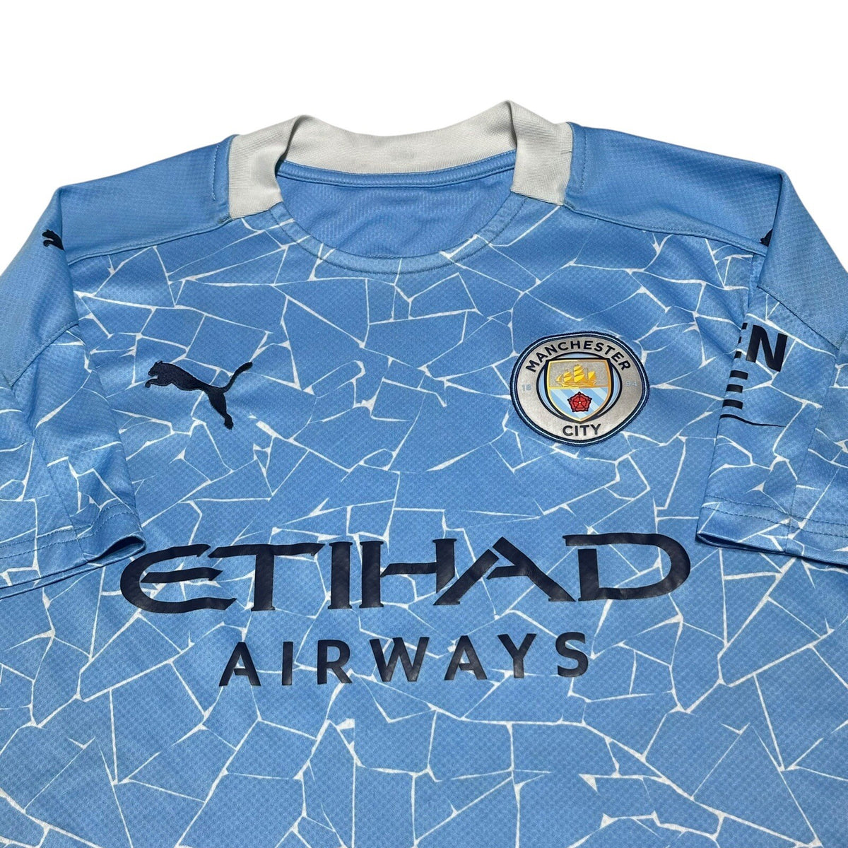 Manchester City Football Shirt 2020-2021 Home Puma Etihad Size Small