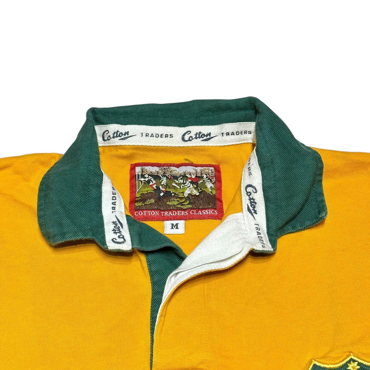 Vintage 90s Australia Rugby Shirt Cotton Traders Mens Medium Wallabies