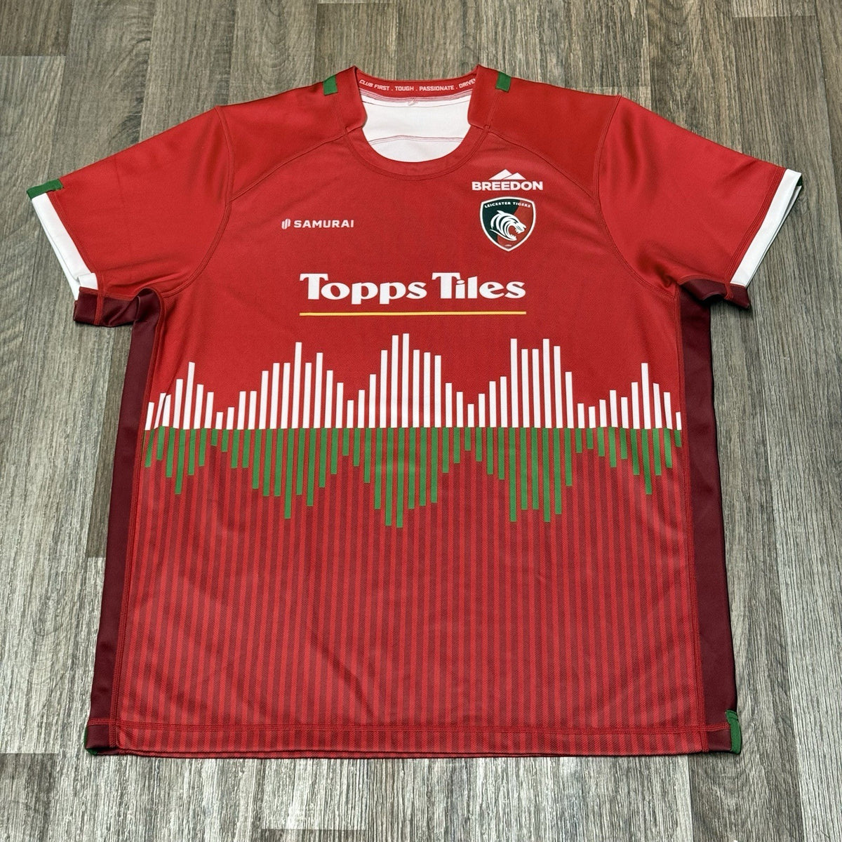 Leicester Tigers Jersey 2022/2023 Rugby Shirt Authentic Samurai Size Mens 3XL