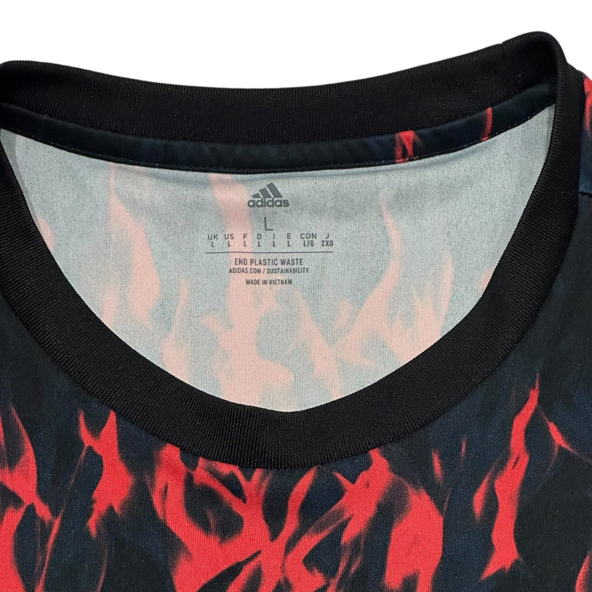 Adidas Manchester United Pre-Match Jersey Large 2022 H63947-230 Black Red