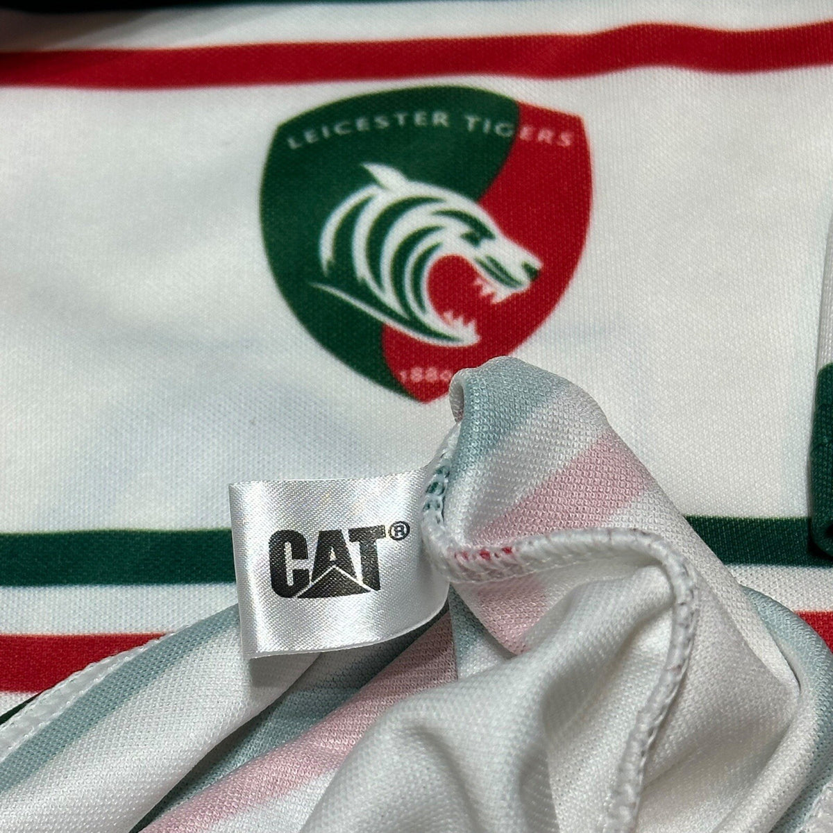 LEICESTER TIGERS 2011 2012 Rugby Shirt Jersey Cotton Traders Mens Size 36 Small