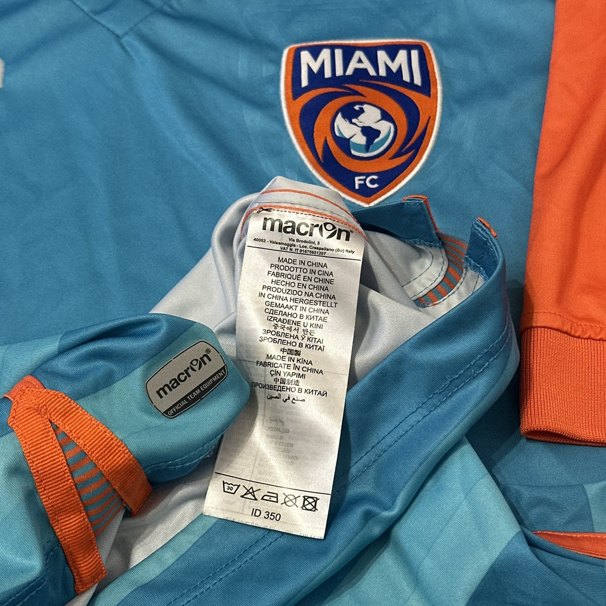 Miami FC Home Football Shirt XL 2016 USL Championship Soccer Jersey Macron