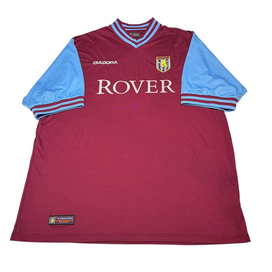 Aston Villa football shirt 2002 - 2003 Soccer Jersey Vintage Home SIze 46/48"