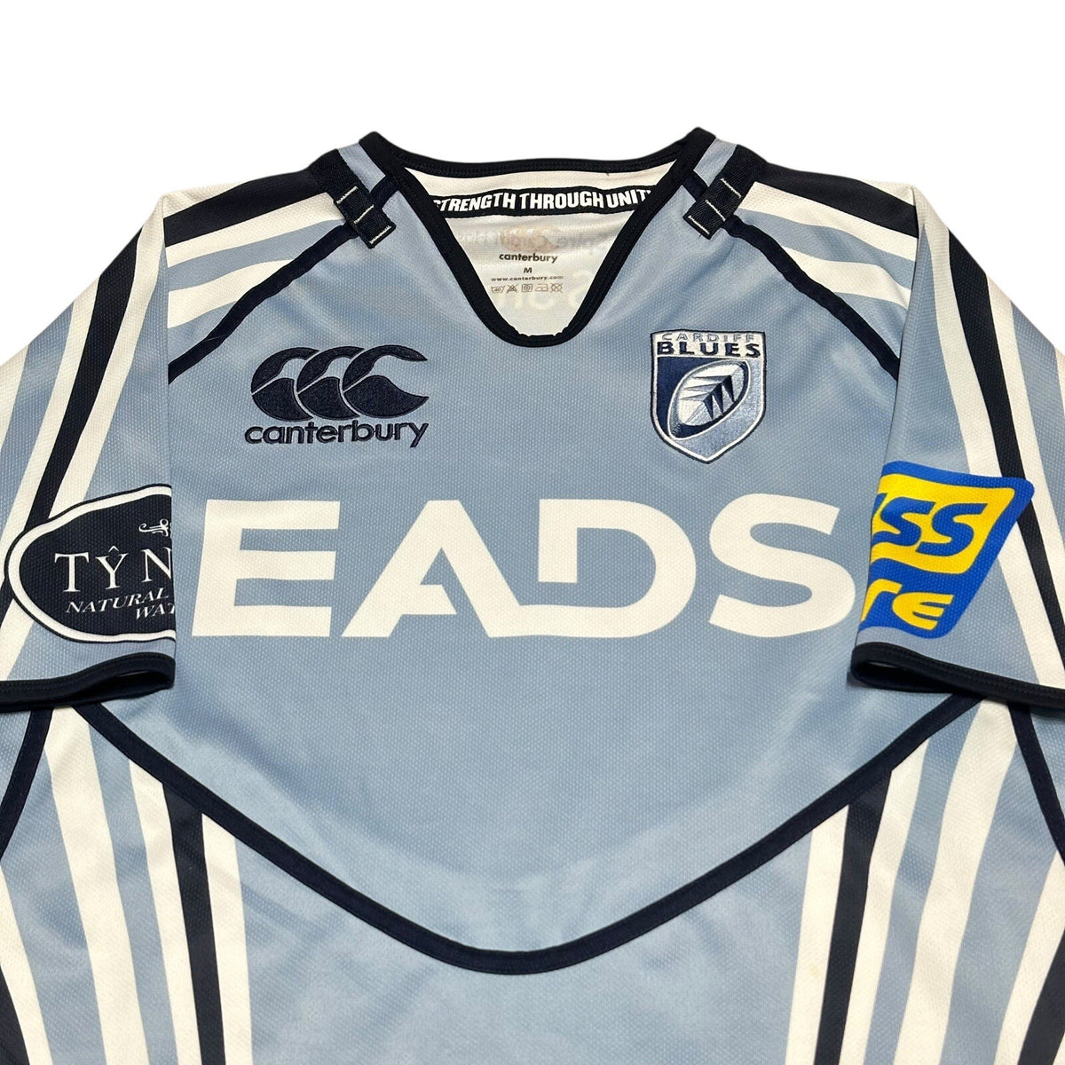 CARDIFF BLUES WALES RUGBY UNION SHIRT JERSEY CANTERBURY MEDIUM M