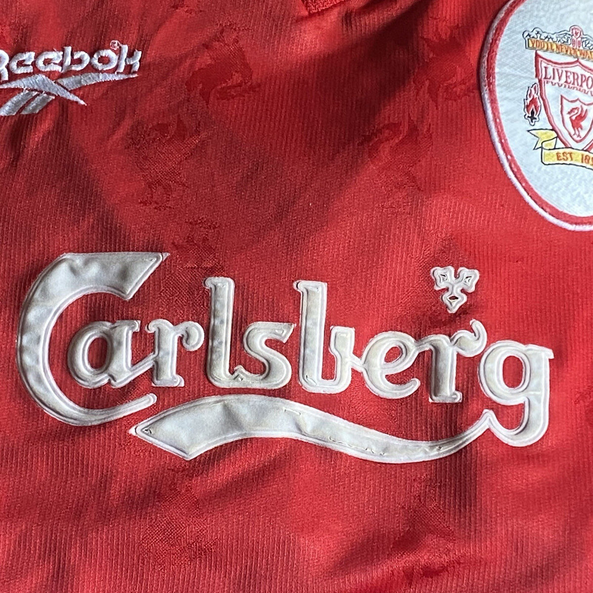 LIVERPOOL 1996/1998 HOME FOOTBALL SHIRT REEBOK SOCCER JERSEY SIZE LARGE 42/44”