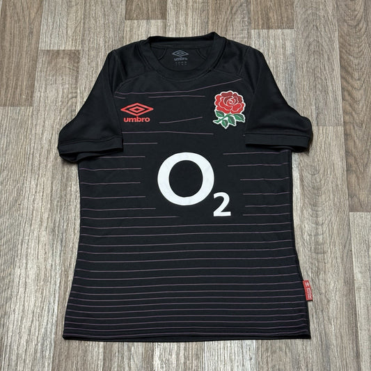 England Rugby Union Away Shirt 2022/2023 - Umbro S Small Jersey Black Top