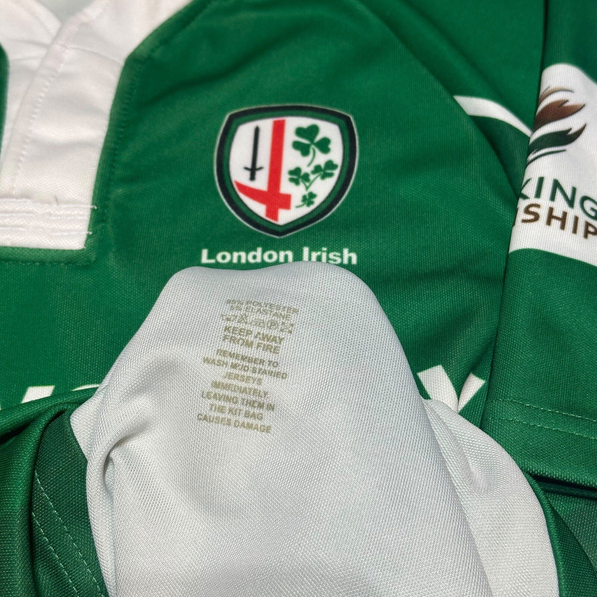 London Irish Rugby Shirt St Patrick's Day Jersey O'Neills Size Small
