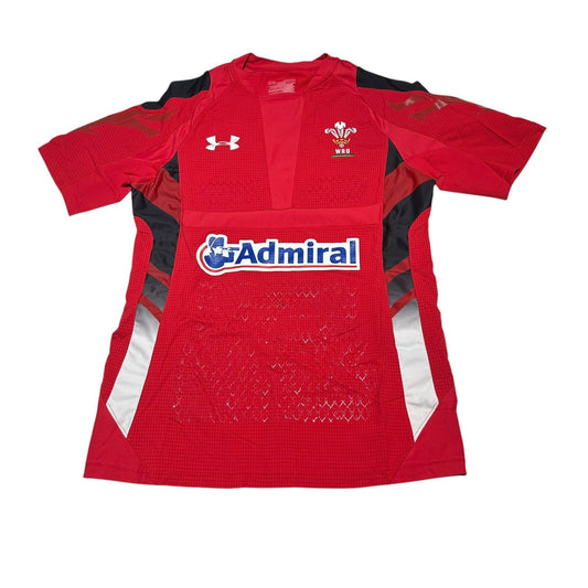 Wales Rugby Home Shirt 2013/2014 Under Armour Red Adult Small
