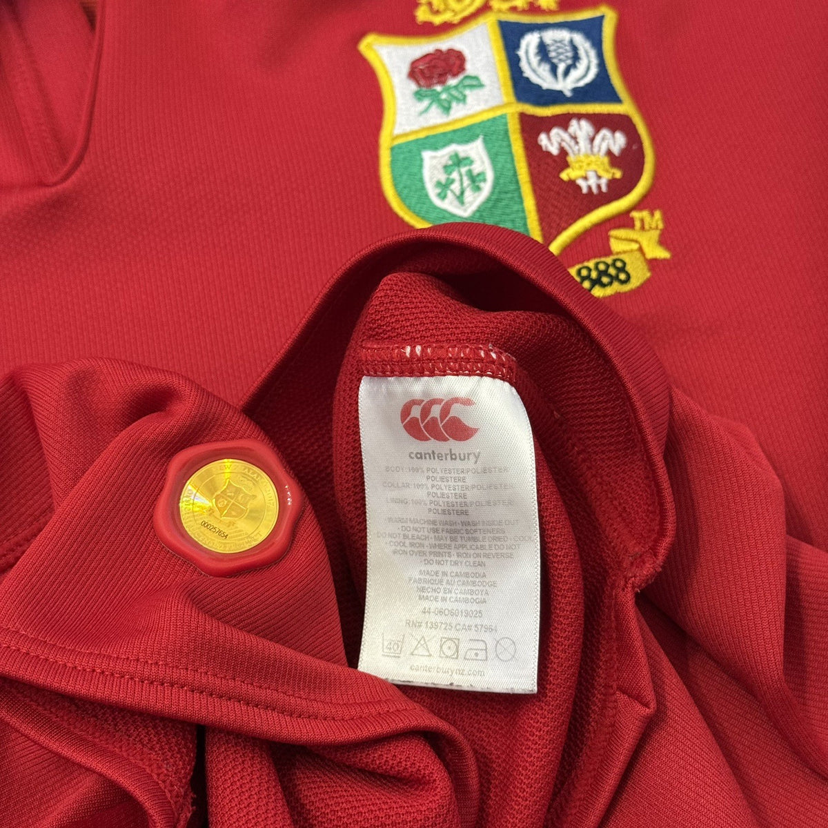 Canterbury British Lions 2017 Match Day Test Shirt XL Adults
