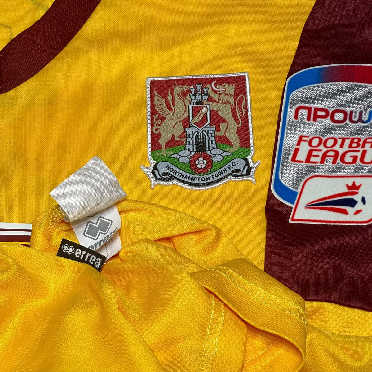 NORTHAMPTON TOWN Football Shirt Player Issue #22 McKoy Size XL ERREA