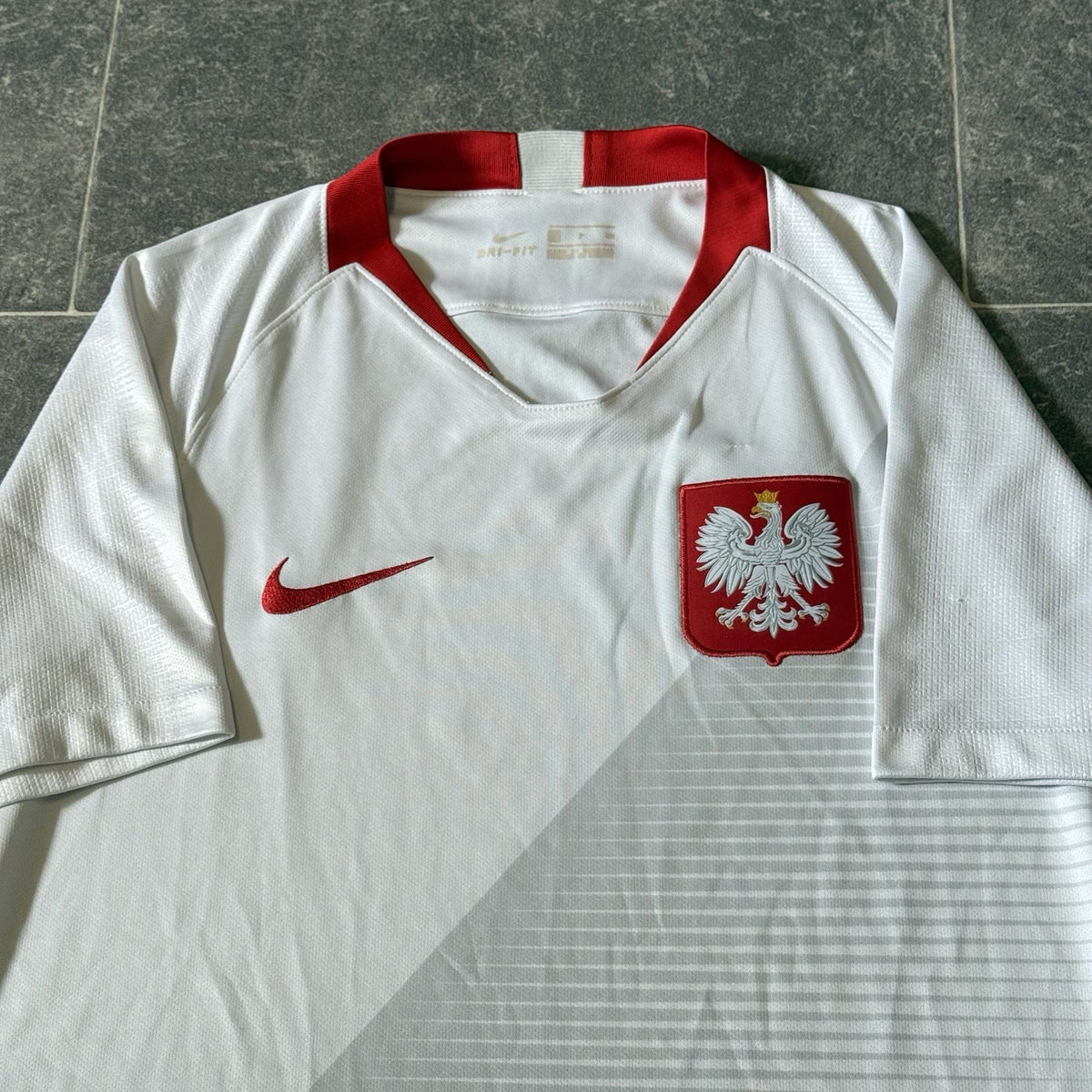 POLAND 2018 2019 HOME FOOTBALL SHIRT NIKE NATIONAL TEAM JERSEY SIZE SMALL