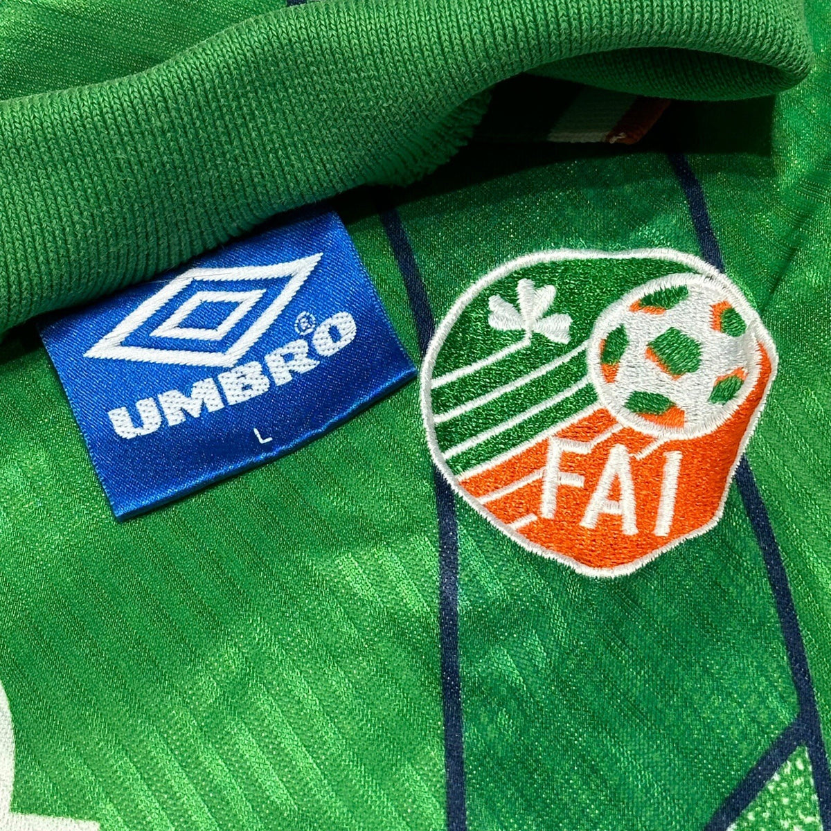 Ireland Home Football Shirt 1994/95 Adults Large L Umbro Vintage #21 Mcateer