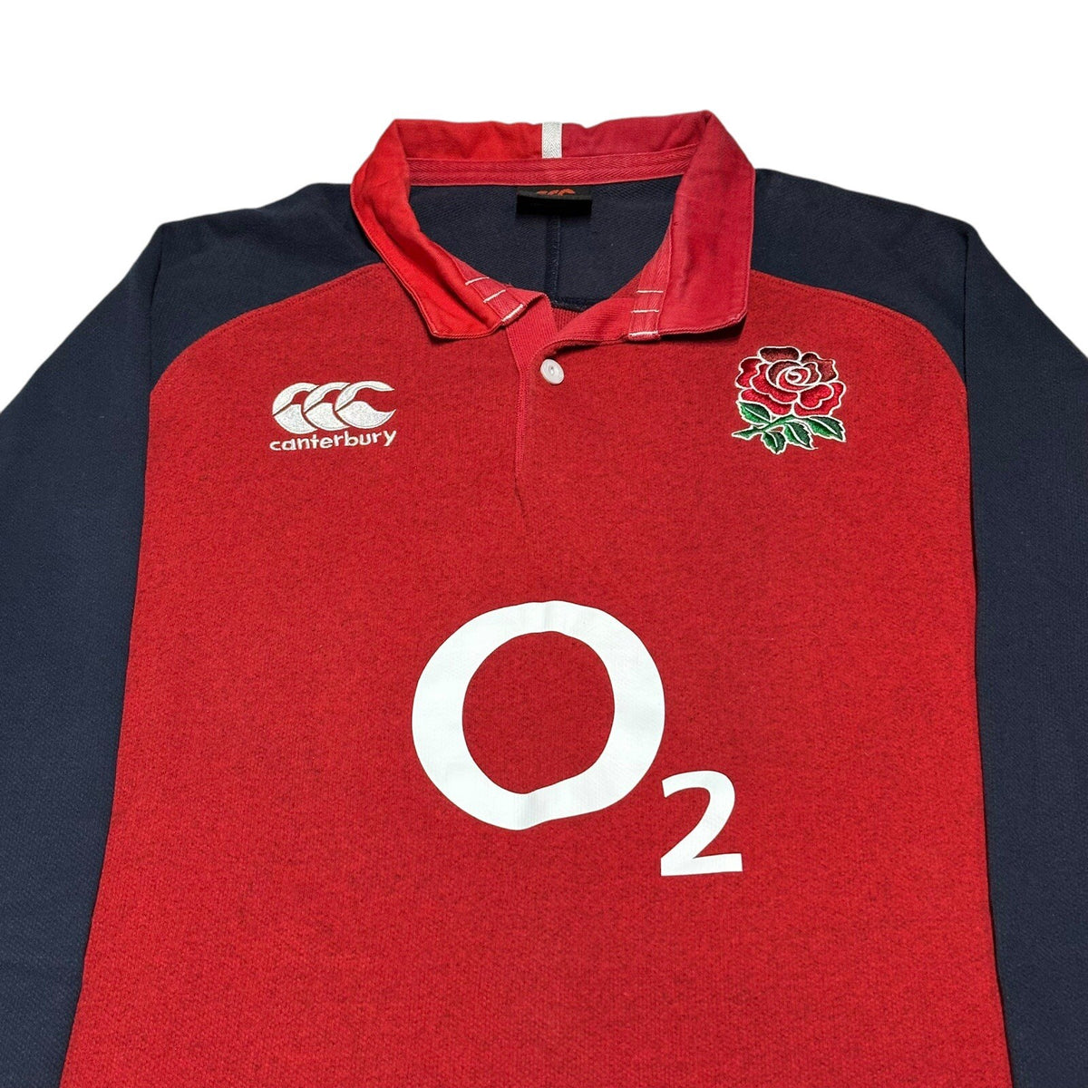 ENGLAND RUGBY UNION SHIRT JERSEY CANTERBURY SIZE LARGE LONGSLEEVE