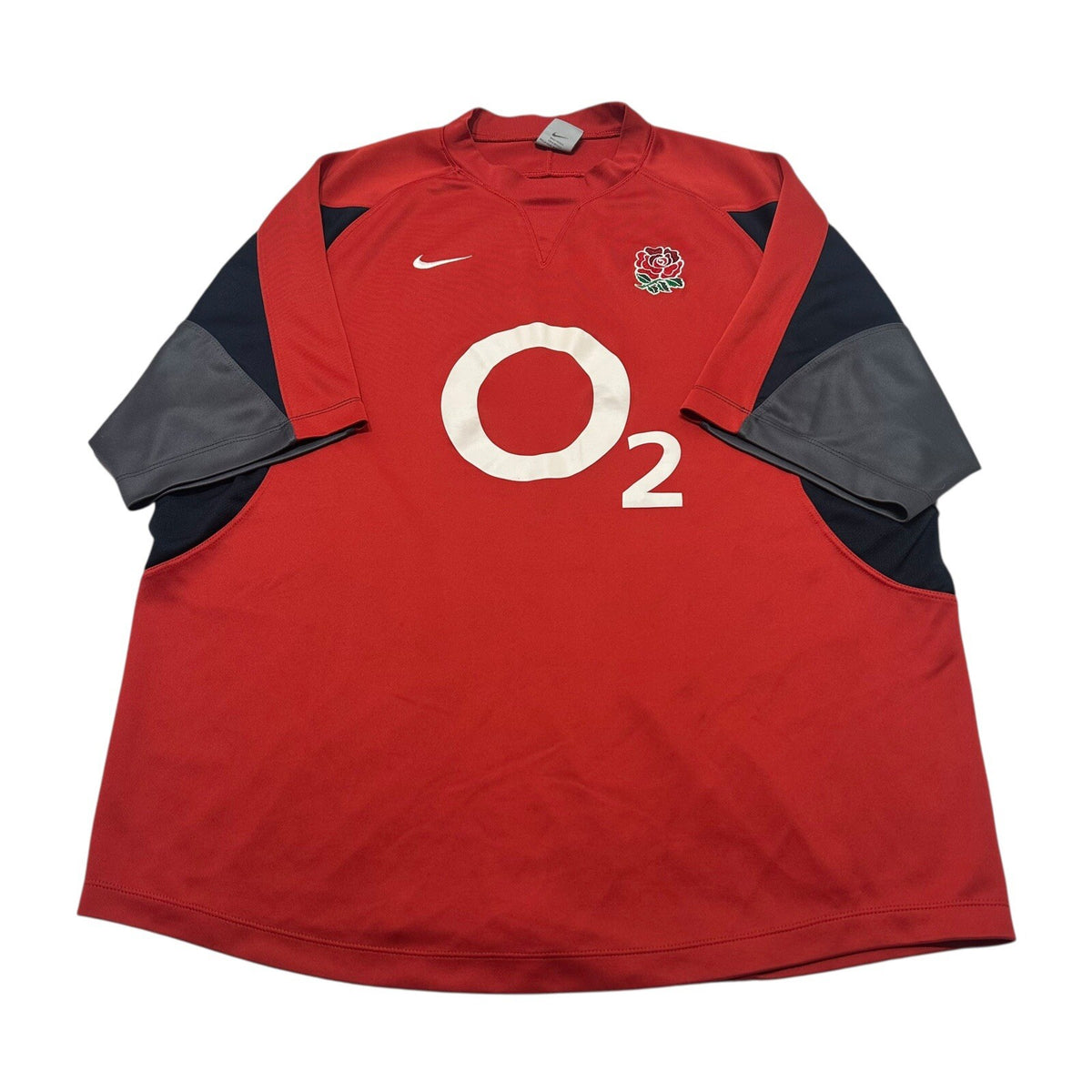 England Rugby Union Jersey Shirt Nike Red Training Shirt Size XXL
