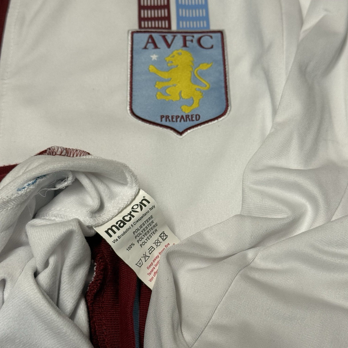 Aston Villa Football Jacket Full Zip Macron 2014/15 Size 2XL / 3XL EUR