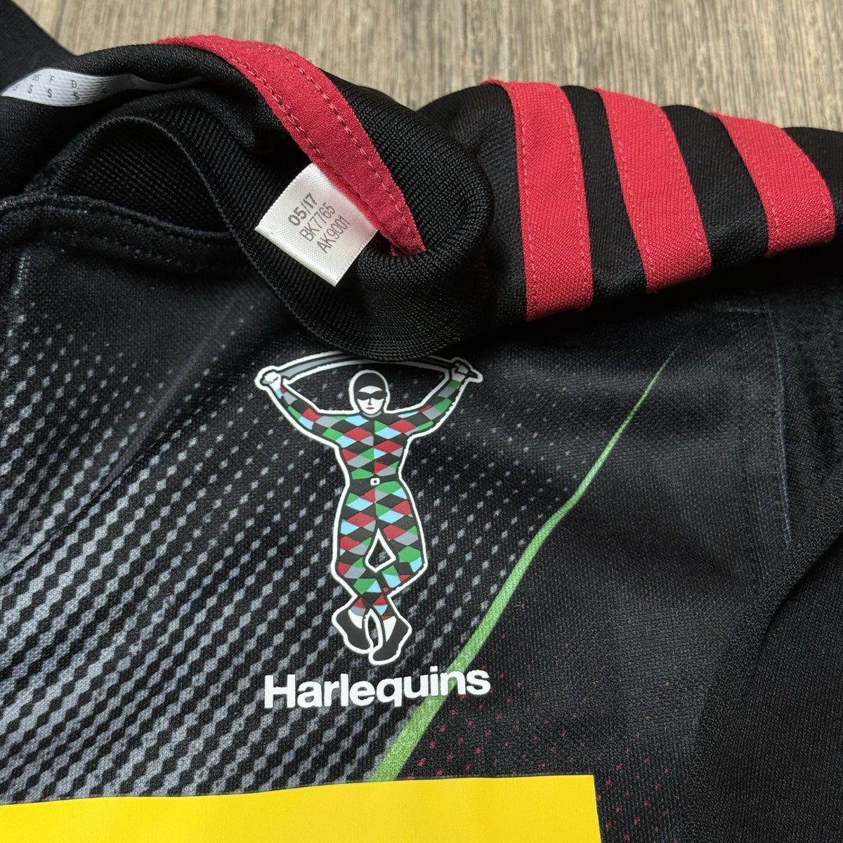 Harlequins Rugby Union Big Game 10 Shirt 2017 Adidas Small Jersey Black Top