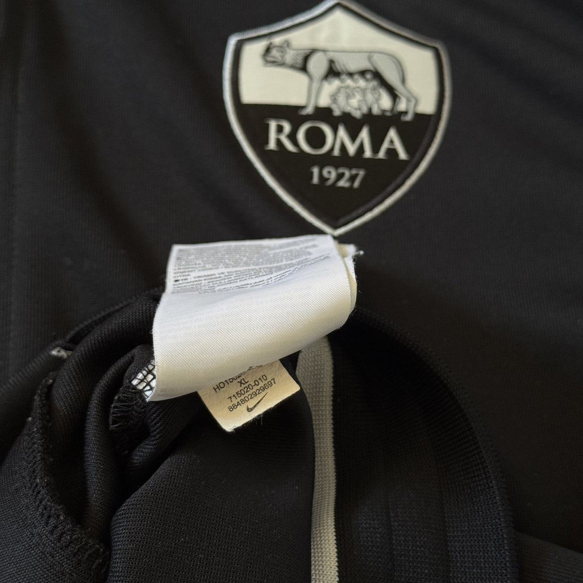 AS ROMA FOOTBALL TRACK JACKET SOCCER JERSEY 2015 2016 NIKE ADULTS XL