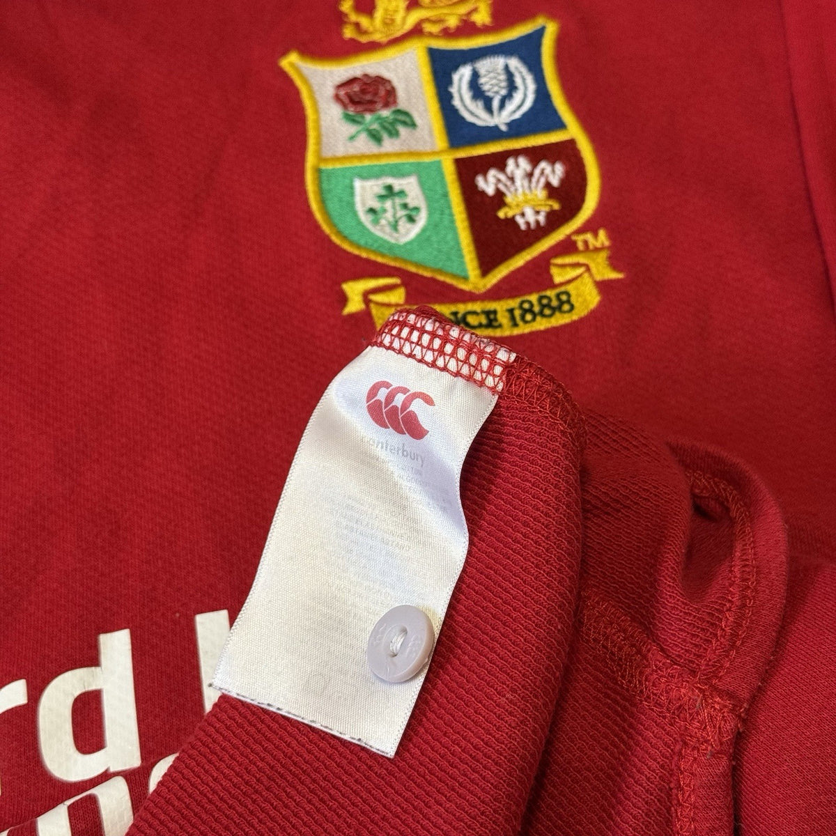 Canterbury British And Irish Lions Rugby Shirt Long Sleeve XL