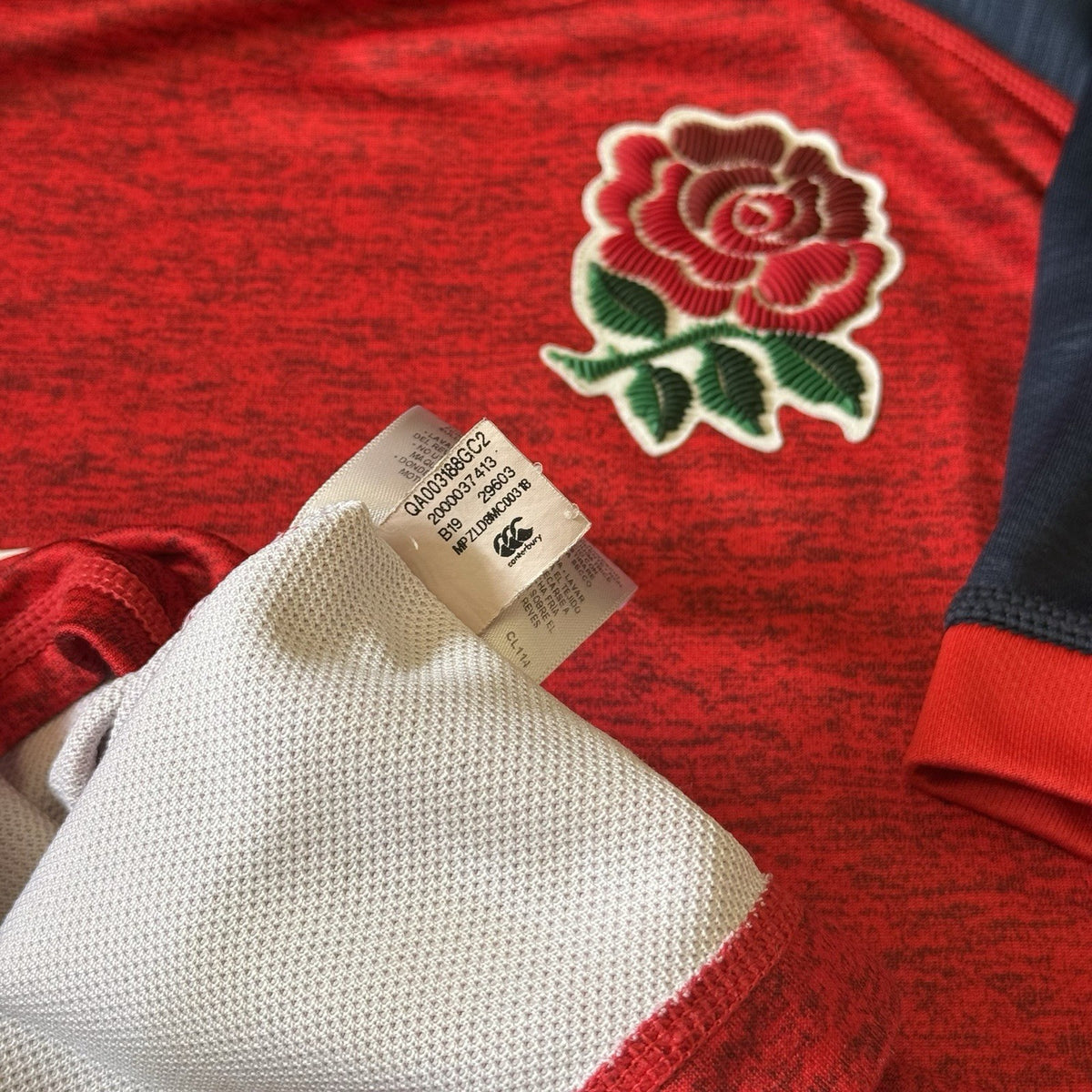 England Canterbury Rugby Shirt Large Woman’s Red Away 2019 2020 Vapodri Jersey