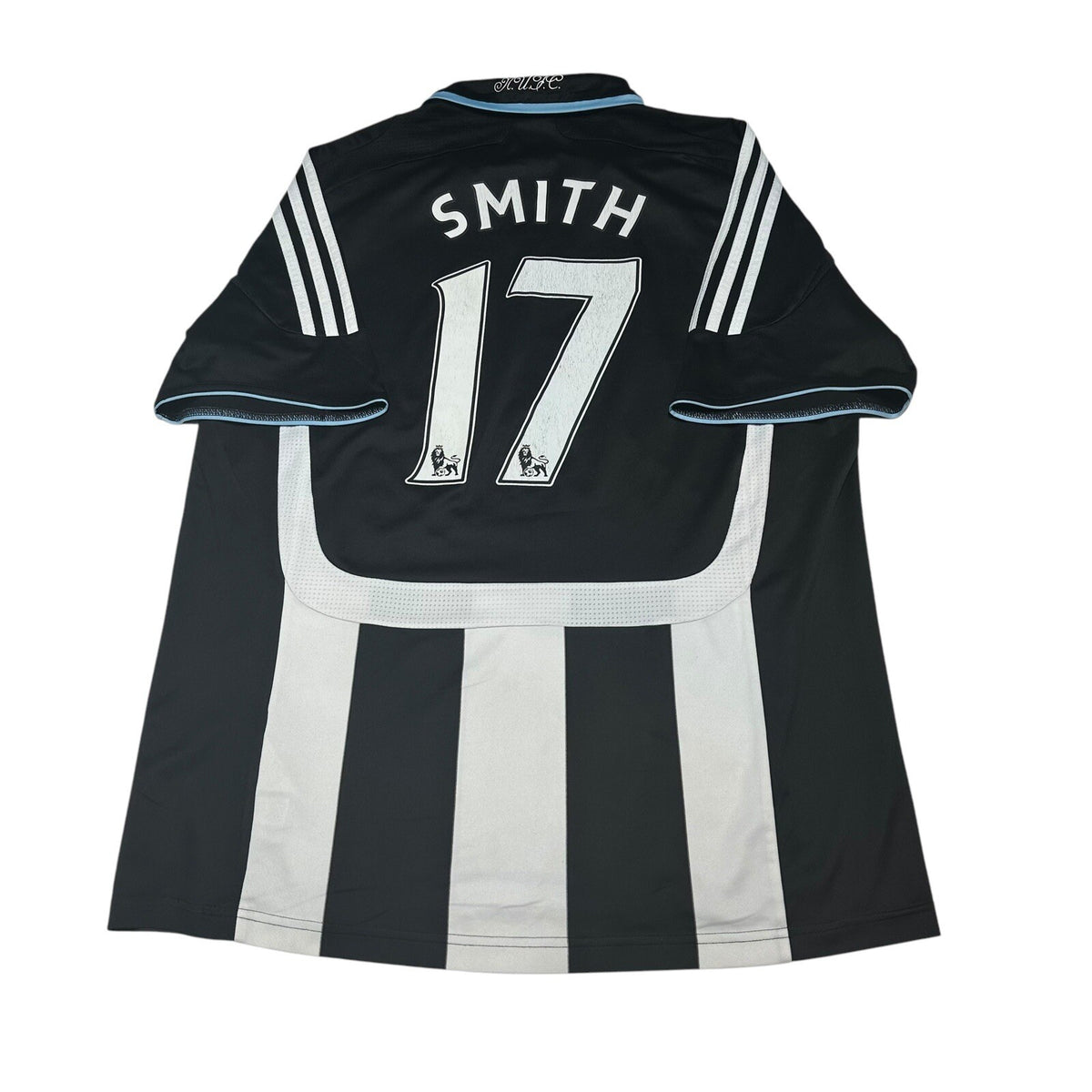 NEWCASTLE UNITED 2007/2009 HOME FOOTBALL SHIRT #17 Smith ADIDAS SIZE M