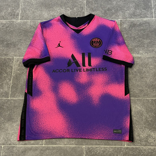 PSG Football Shirt 2020 Soccer Jersey 4th 2021 Fourth Large Adults