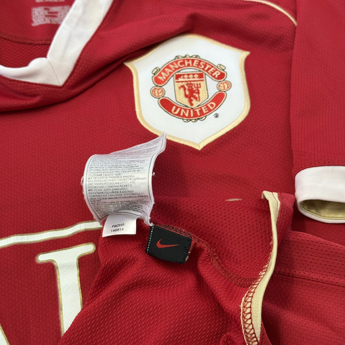 Manchester United 2006-07 Football Shirt Mens Size Small Red Home Jersey