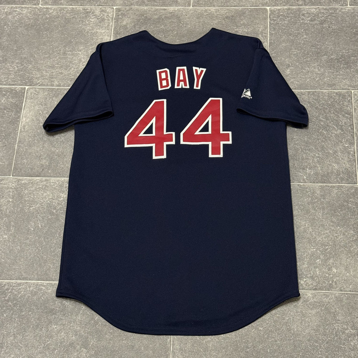 Majestic Boston Red Sox Navy Blue Jersey Mens XL Cool Base MLB Baseball