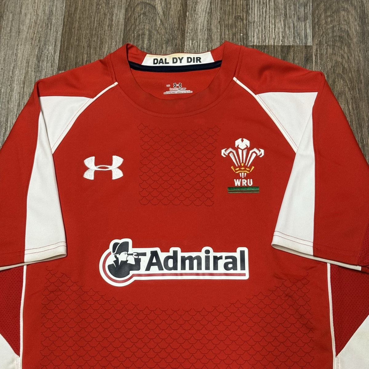 Wales Rugby Shirt Admiral Under Armour Home 2010-2011 Size Large