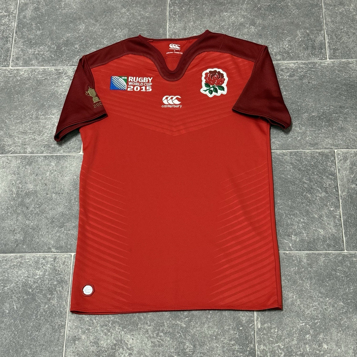 England 2015 iRB Rugby World Cup Canterbury Away Shirt Jersey Small Adults
