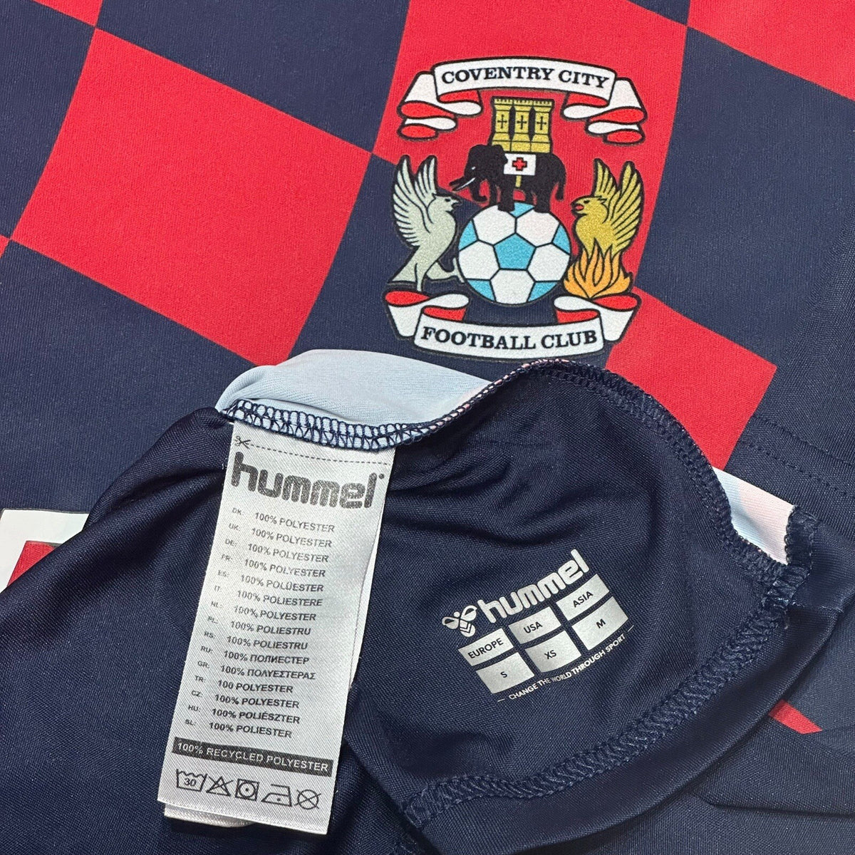 COVENTRY CITY Football Shirt 2023/24 AWAY Hummel Soccer Jersey Size XS Adult