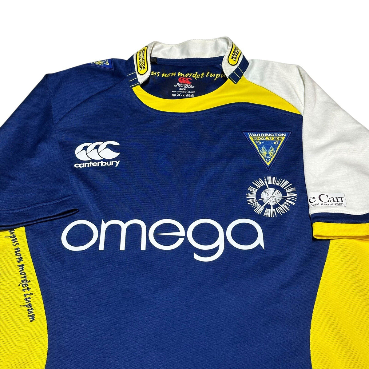 Warrington Wolves Signed Rugby League Jersey Canterbury 24 “Mitchell” Size L