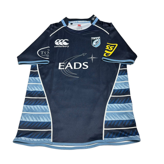 Cardiff Blues Rugby Home Shirt 2010/2011 Canterbury Large L Jersey Top