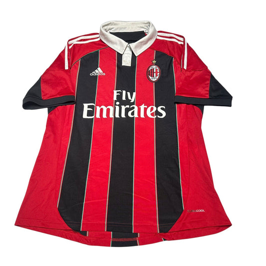 AC Milan Football Shirt 2012/2013 Home Size Large Soccer Jersey #10