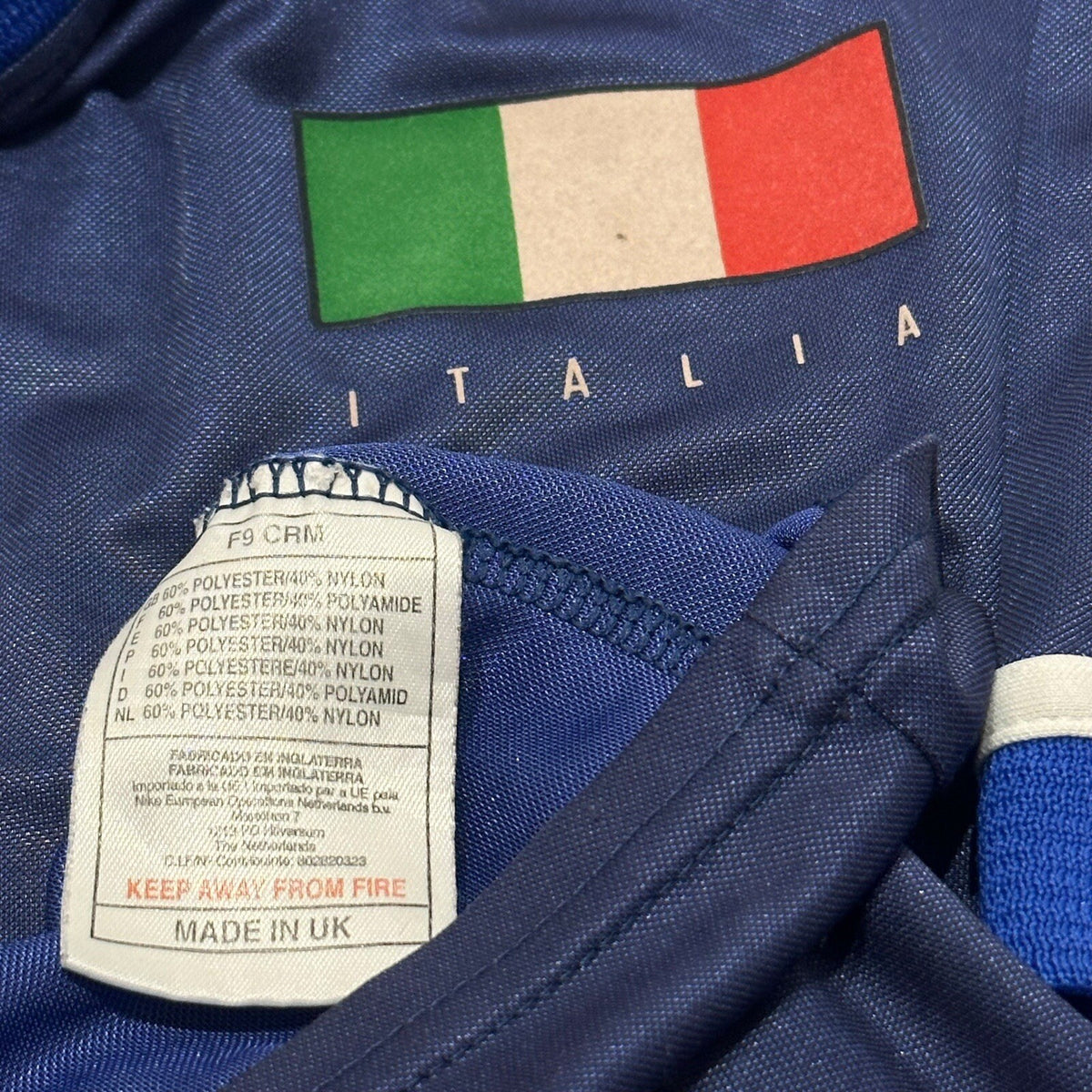 ITALY NATIONAL TEAM 1997/1998 FOOTBALL SHIRT TRAINING JERSEY NIKE XL (16-18)