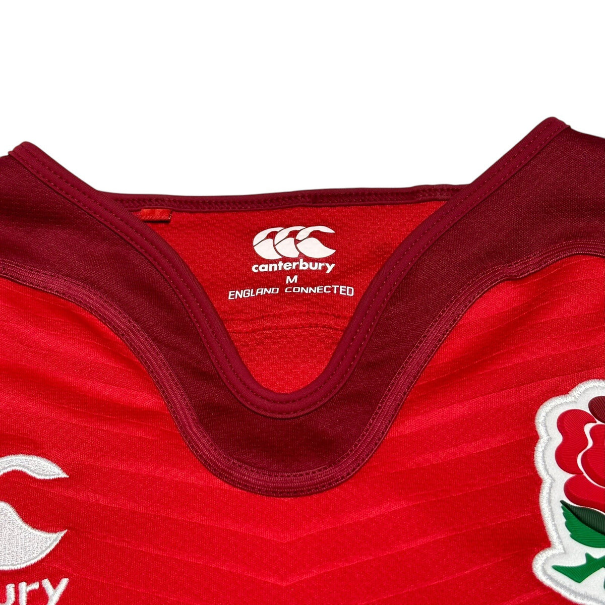 England Canterbury Rugby Union 2015 Shirt Jersey Size Medium Red Away Vapordri