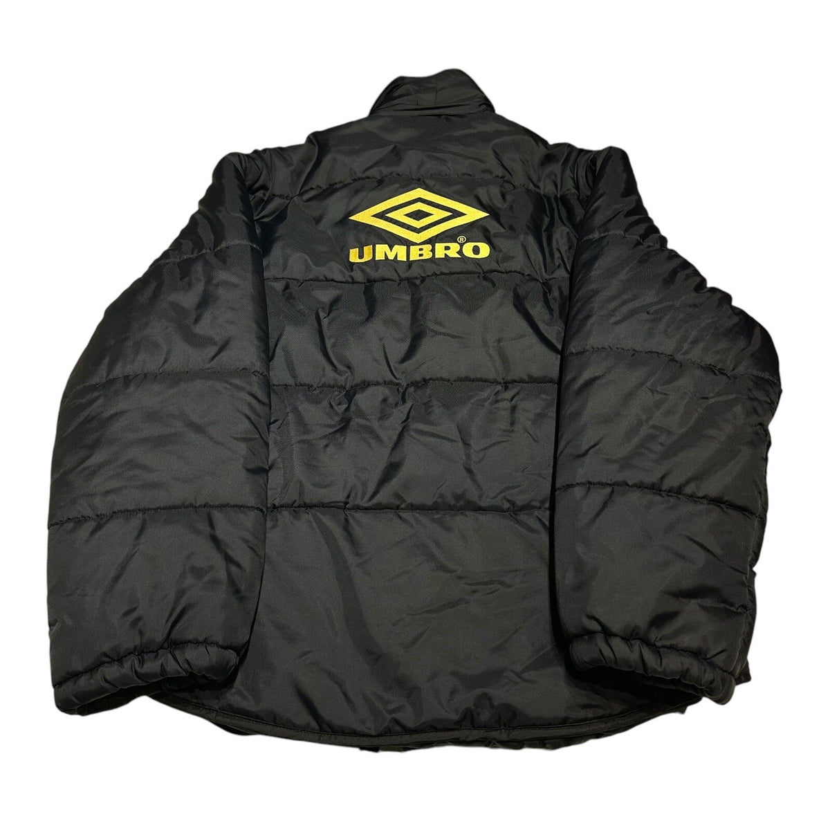 MANCHESTER UNITED 1990'S TRAINING FOOTBALL JACKET PUFFER VINTAGE UMBRO SIZE M